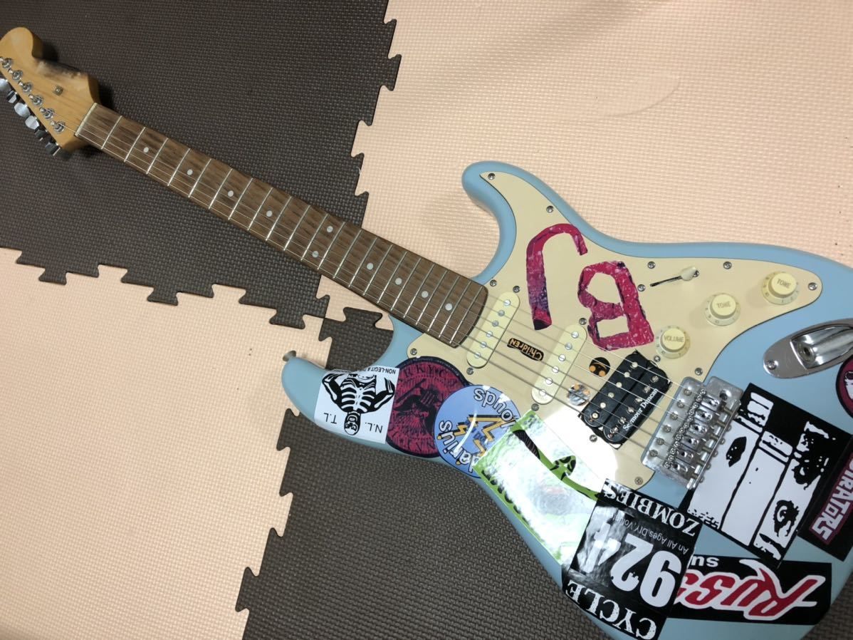 Greenday ビリージョーアームストロング Blue ハンドメイド エレキギター グリーンデイ その他 売買されたオークション情報 Yahooの商品情報をアーカイブ公開 オークファン Aucfan Com