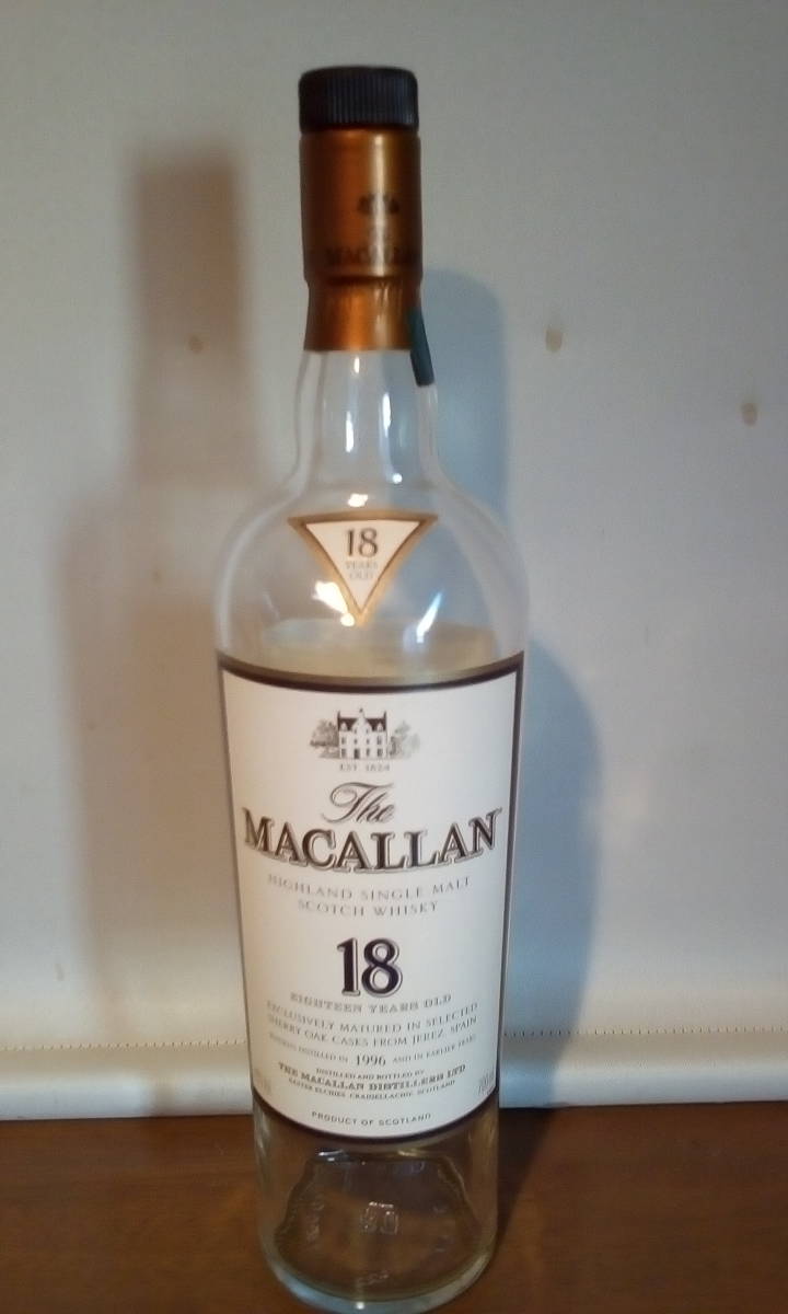 マッカラン旧瓶レプリカ(空瓶) マッカラン 18年 1996 旧ボトル 空瓶 700ml