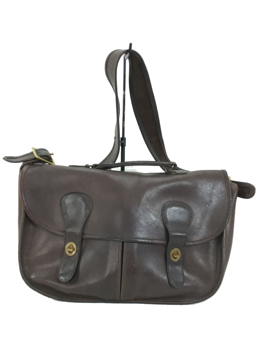 COACH◇オールドコーチ/メッセンジャーバッグ/レザー/BRW/8503 COACH