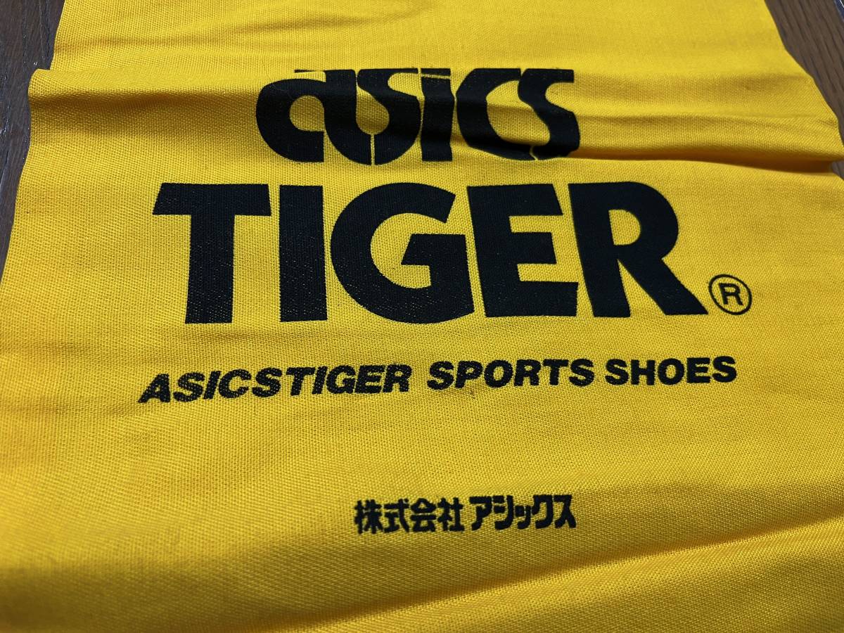 昭和 レトロ 80年代 ASICS TIGER アシックス タイガー シューズバッグ 