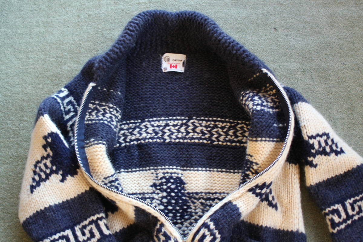 □カナダ製・CANADIAN SWEATER社・高級カウチンハンドニット □カナダ製・CANADIAN SWEATER社・高級カウチンハンドニット