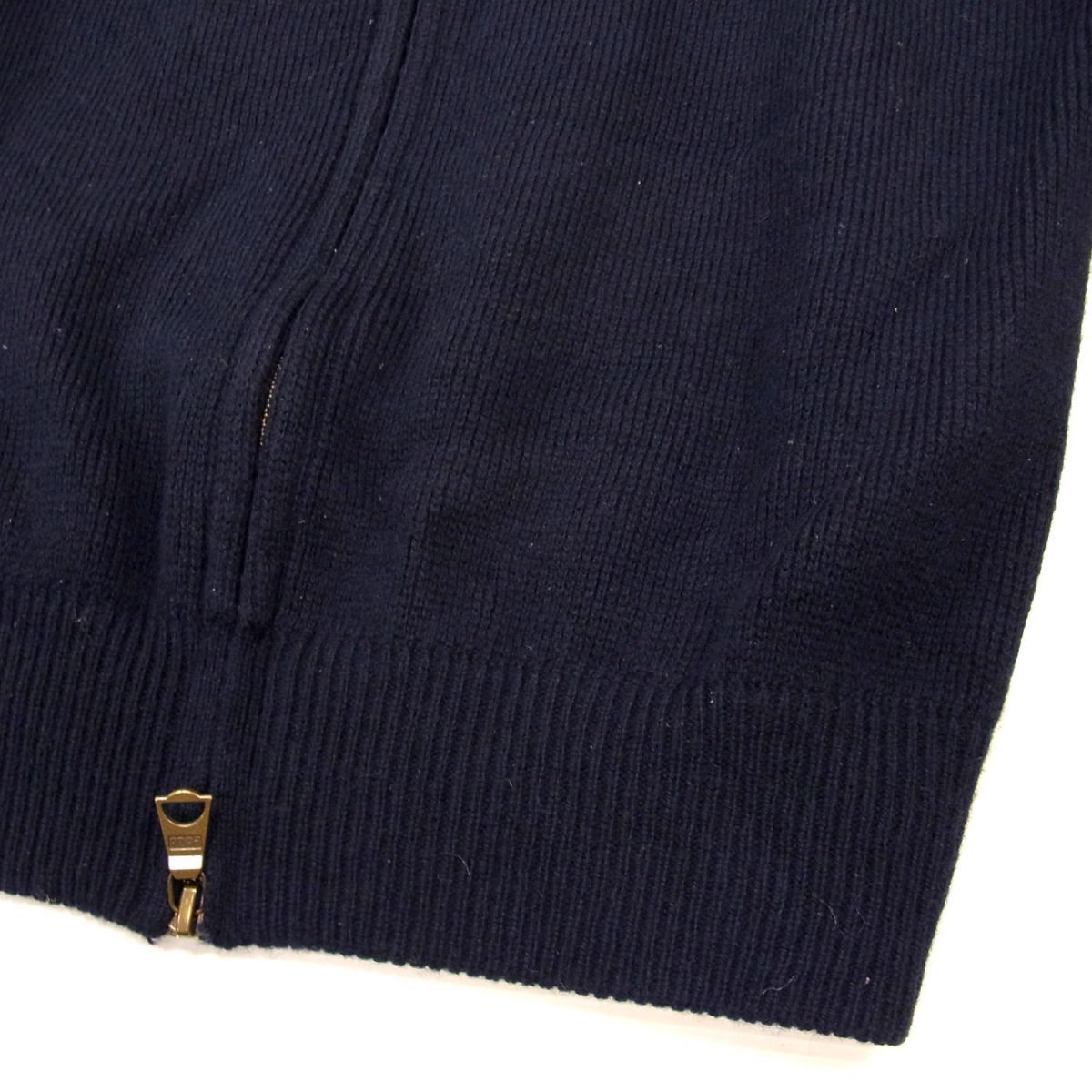 美品○ラルフローレン ニットジャケット ジップジャケット ラムウール 