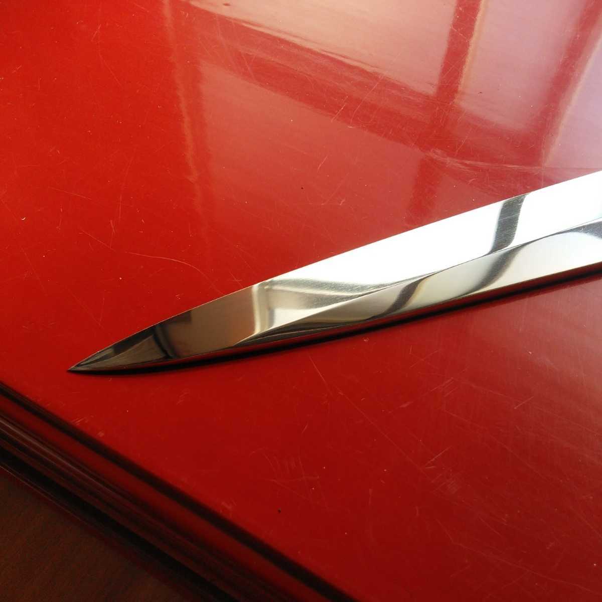 城山刃物製作所(新品)(新製品)相柳刃(幅狭)ゴールド仕上げ 三面 