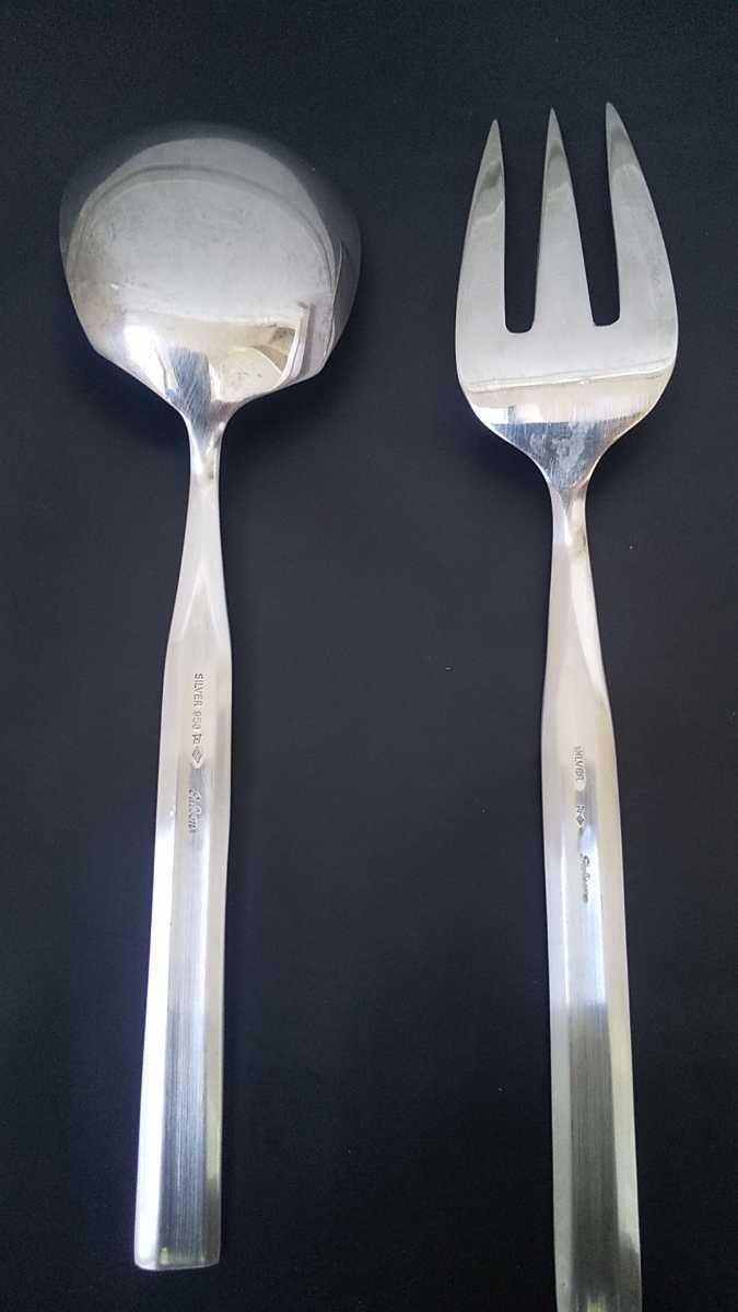 未使用品 純銀 スプーン ティーシャベル WAKO スターリングシルバー950