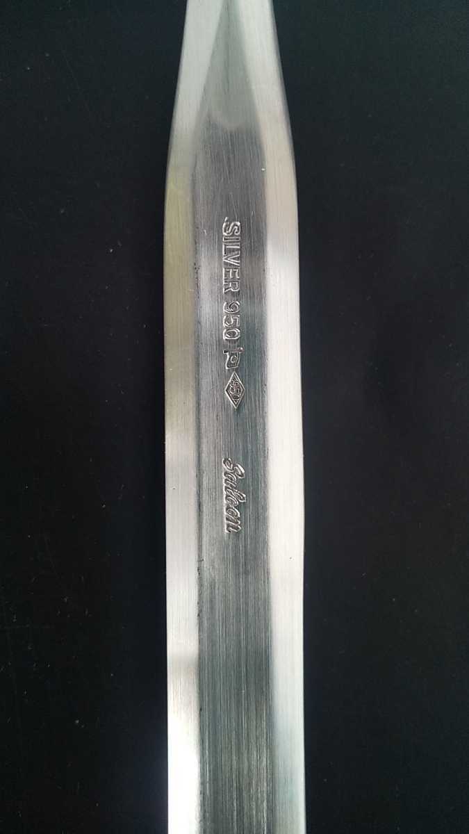 銀製　シルバー950刻印　スプーンとフォーク 銀食器 名前が刻印できるシルバー950の純銀食器カトラリーセット