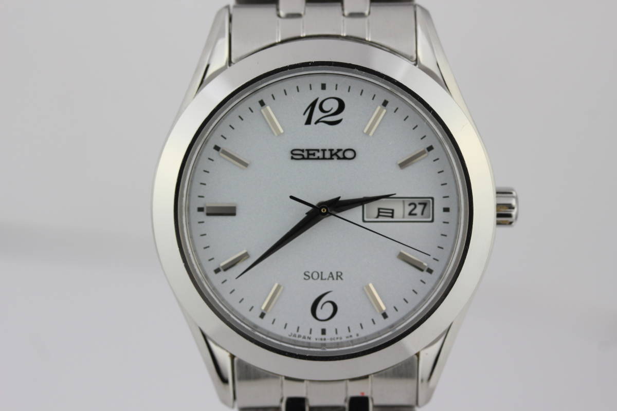 セイコー SEIKO SOLAR V158-0AZ0 ソーラー メンズ セイコー ソーラー