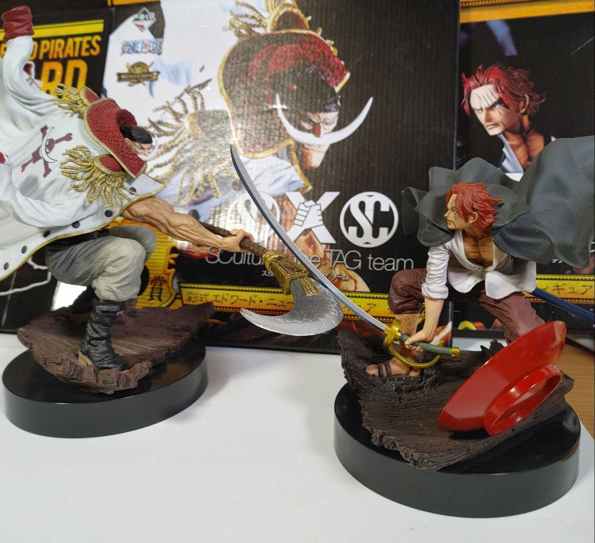ワンピース 一番くじ フィギュア B賞 C賞 白ひげ シャンクス 美中古 