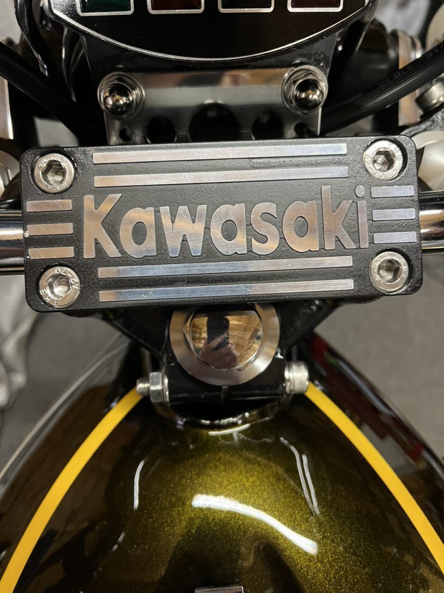 希少 KOKUSAI 【箱付き】 削り出し！Z1 Z2 ハンドルポストKAWASAKI ハンドルクランプ