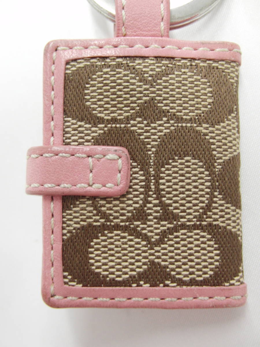 コーチ COACH シグネチャー キーリング キーホルダー チャーム ブック