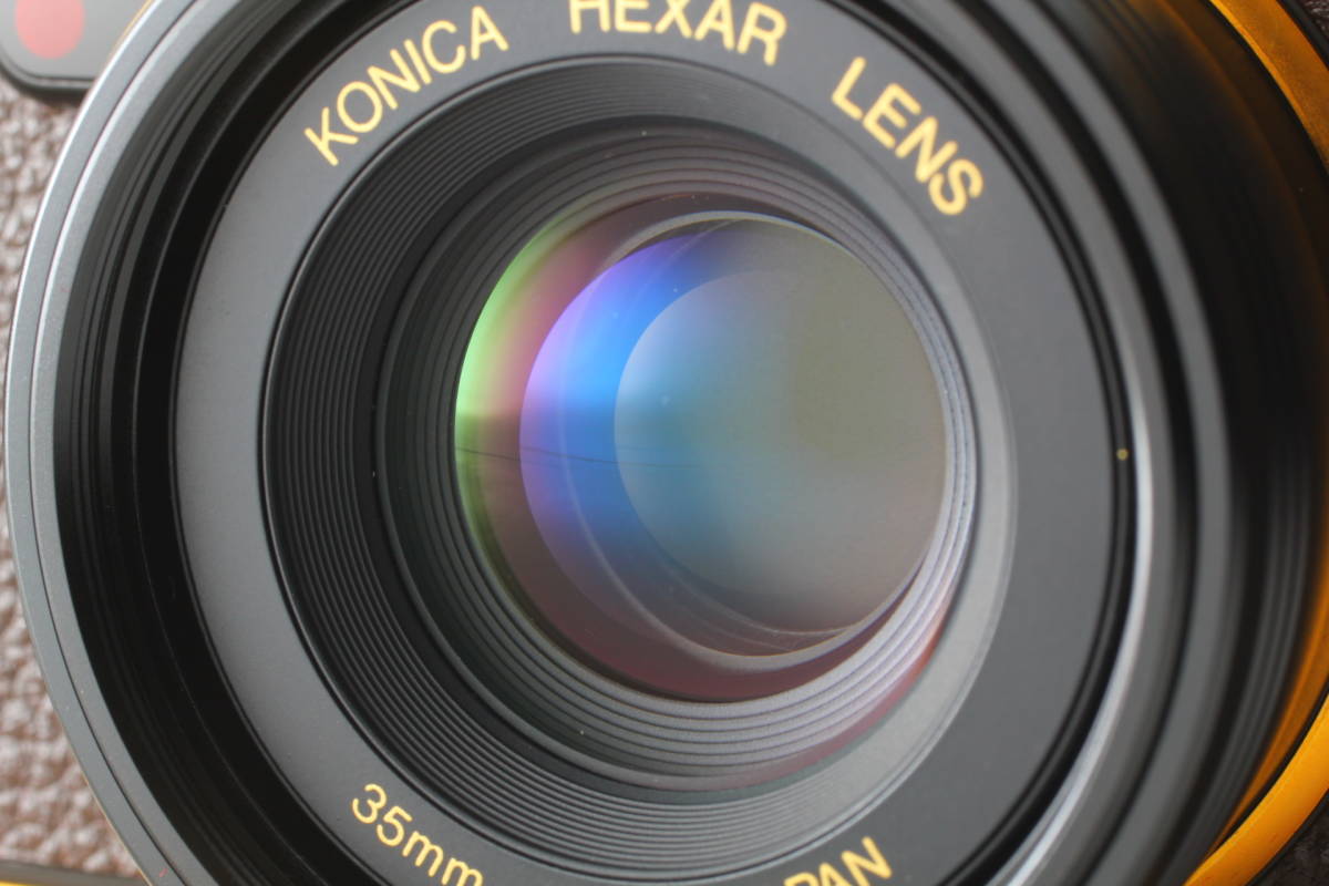 2009007】ほぼ新品箱付き Konica コニカ Hexar ヘキサー Gold 120周年