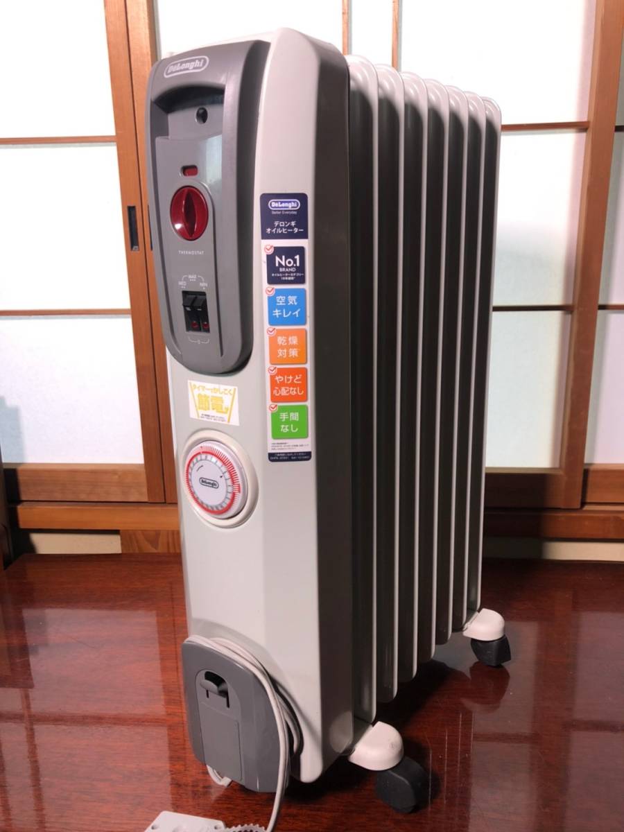  Delonghi/デロンギ H770812EFSN-GY オイルヒーター 24時間タイマー 1200W/現状品(オイルヒーター)｜売買されたオークション情報、yahooの商品情報をアーカイブ公開 - オークファン オイルヒーター