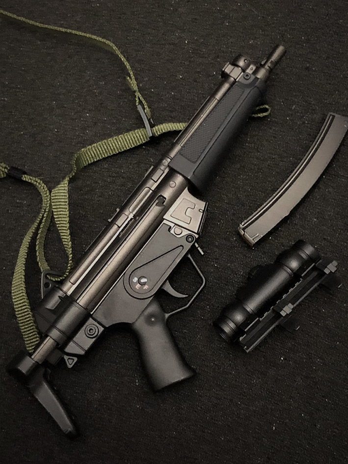 送料120円) 1/6 サブマシンガン H&K MP5A3 DAMTOYS RE2 レオン バイオ