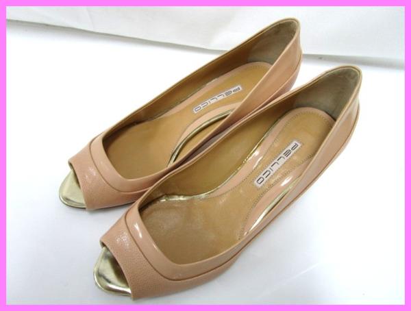 11865★PELLICO/ペリーコ オープントゥ パンプス 35/ベージュ