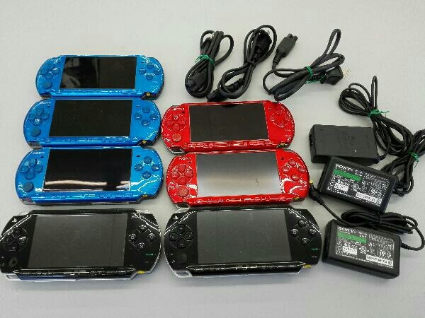 ジャンク PSP本体 まとめ売り PSP-3000 5台 PSP-1000 2台 プレイステーションポータブル+充電器