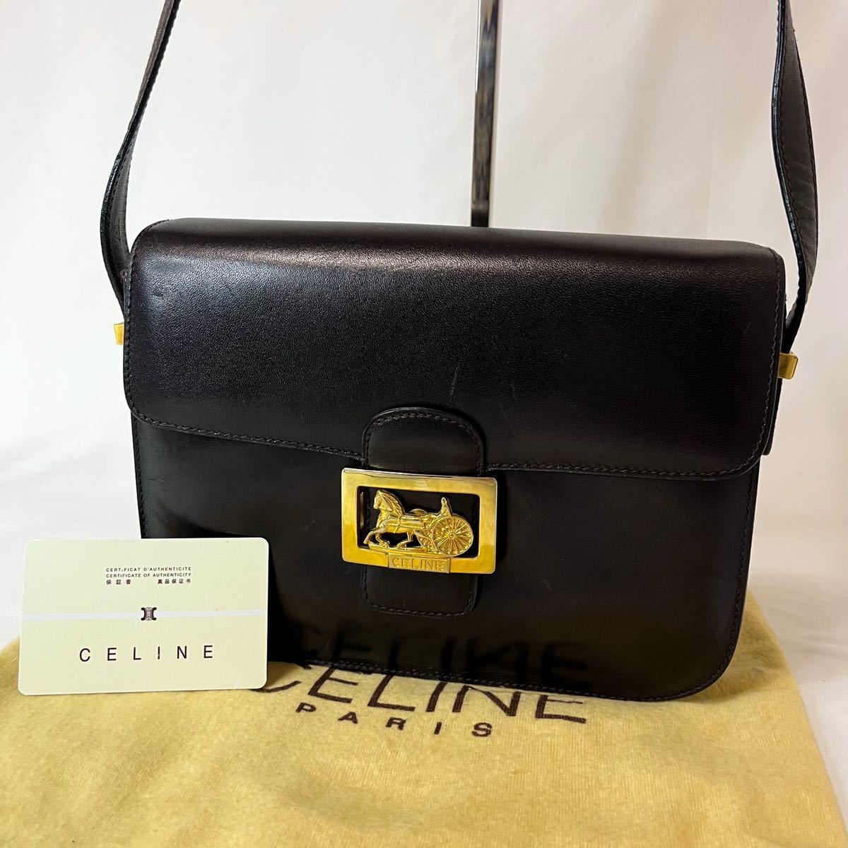 セリーヌ 1円 CELINE ヴィンテージ □ 美品 マカダム レザー 1円 