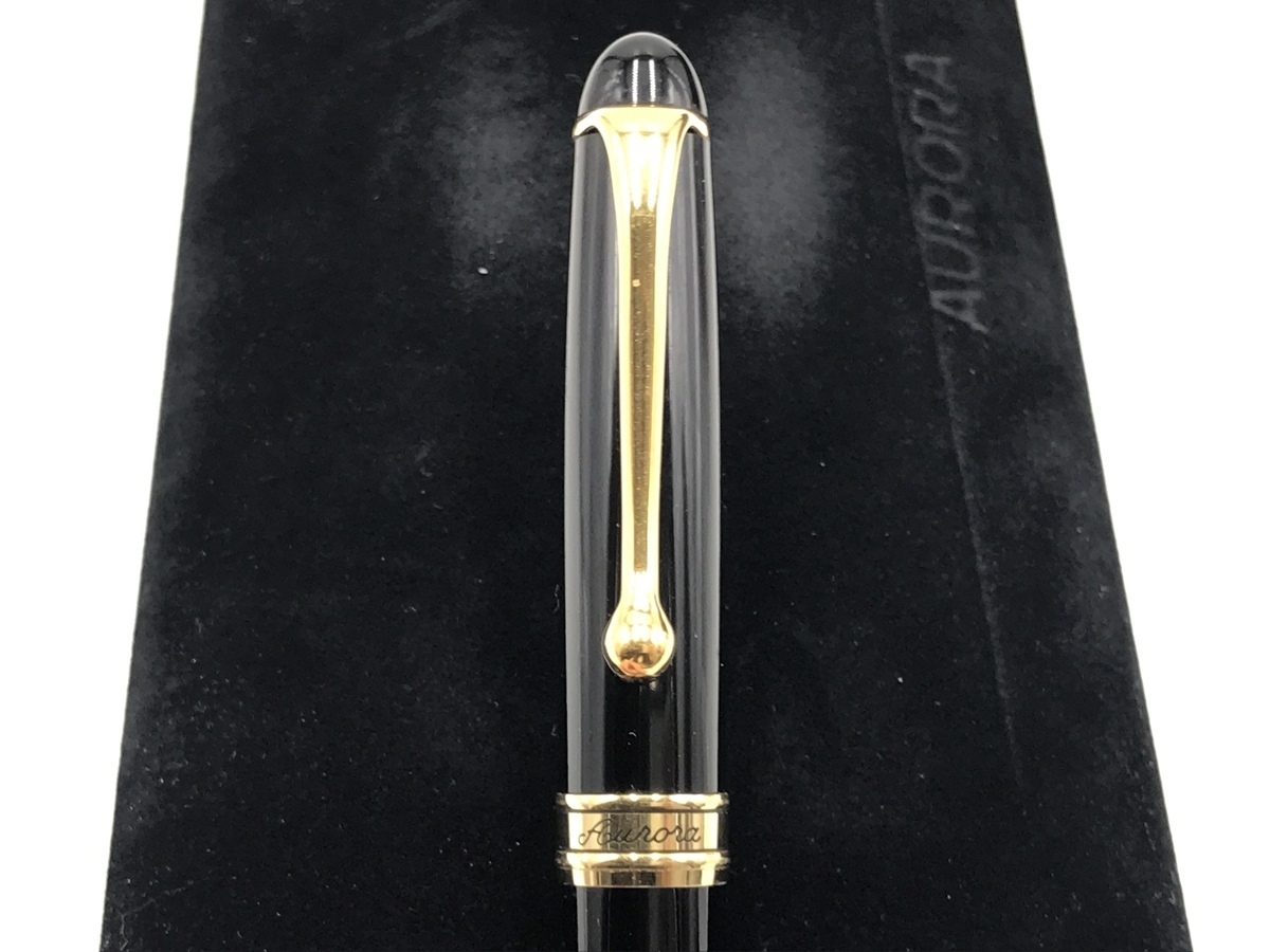 美品 AURORA アウロラ 万年筆 Pennino oro 14Kt. ペン先14k 文房具 
