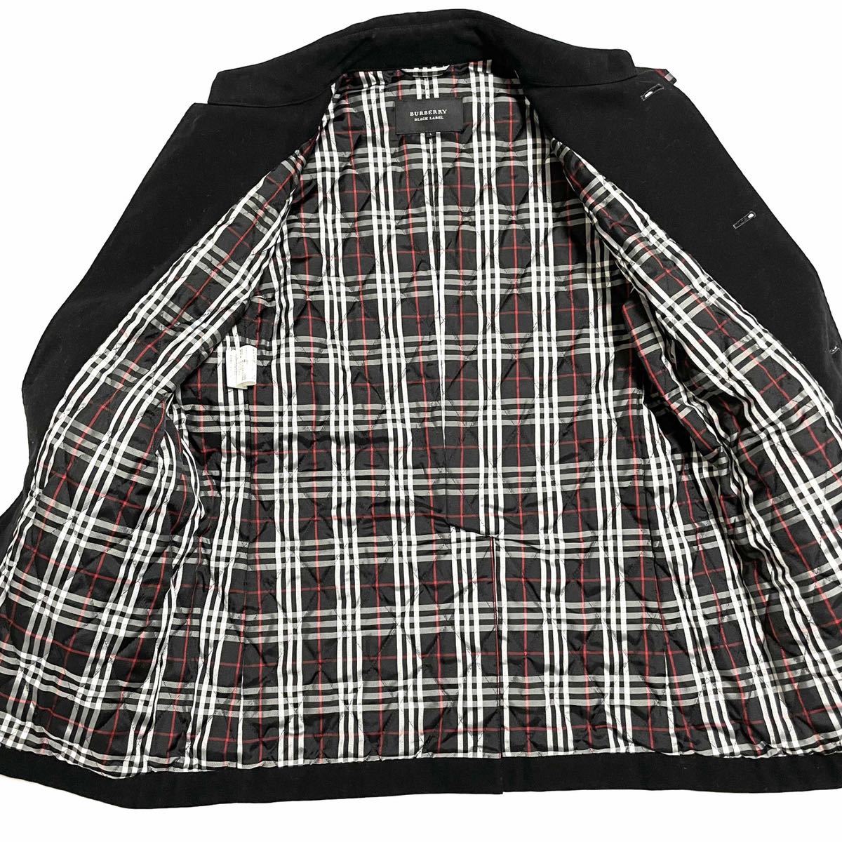 BURBERRY BLACK LABEL 銀ボタン マリンコート ブラック M 公式通販