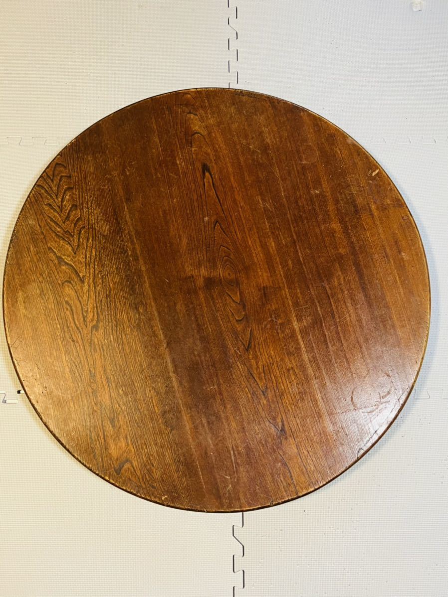 ちゃぶ台 丸テーブル 昭和レトロ 卓袱台 古民具 ビンテージ(座卓