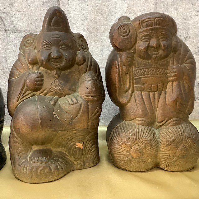 七福神 大黒天 恵比寿 置物 貯金箱 2体セット 縁起物 七福神 大黒天 恵比寿 置物 貯金箱 2体セット 縁起物 公式通販