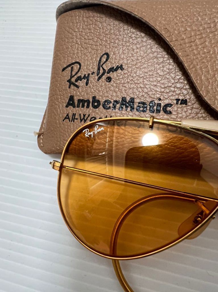 極上美品 B&L レイバン アンバーマチック アウトドアーズマン RAY BAN