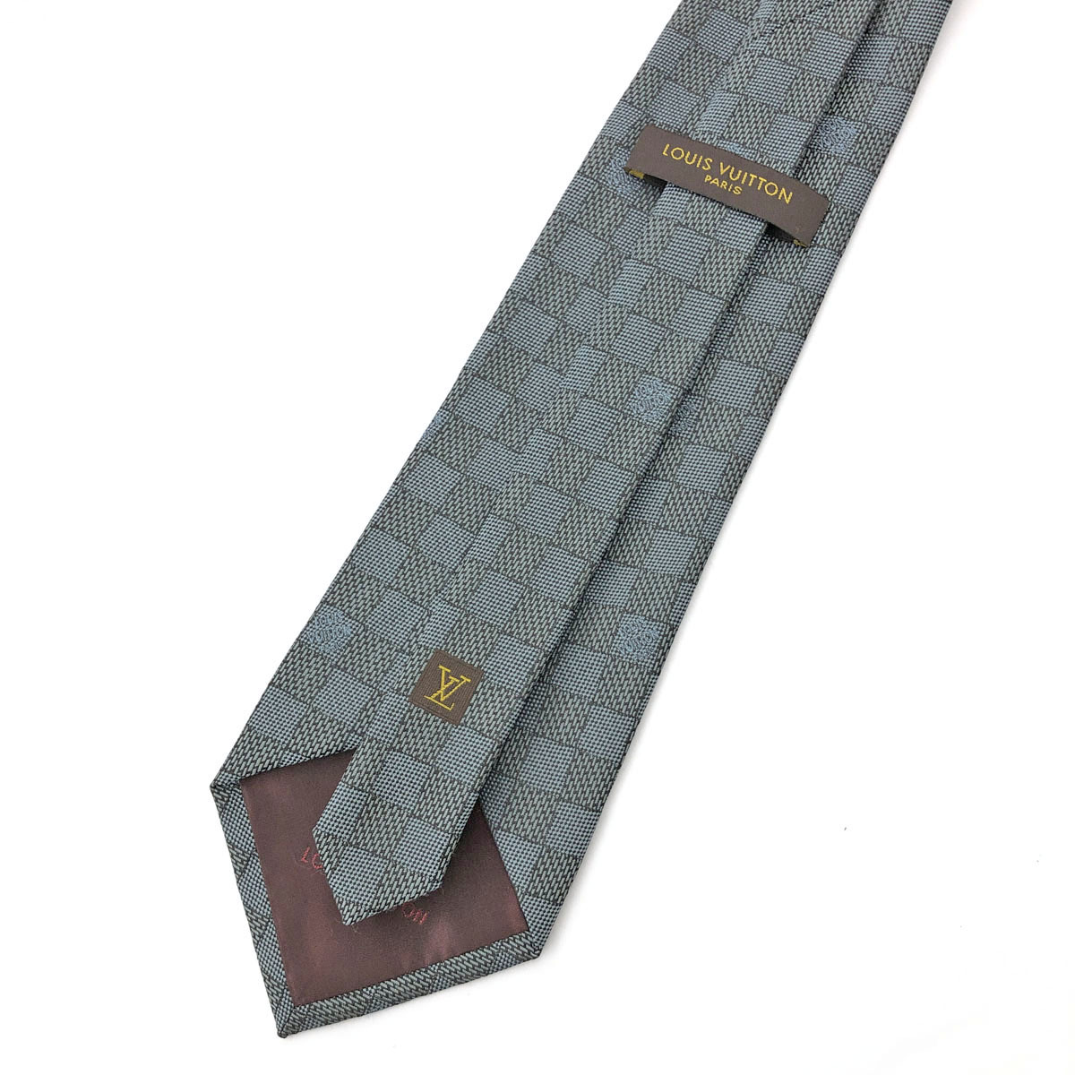 ◇LOUIS VUITTON ルイヴィトン ダミエネクタイ◇ ブルーグレー
