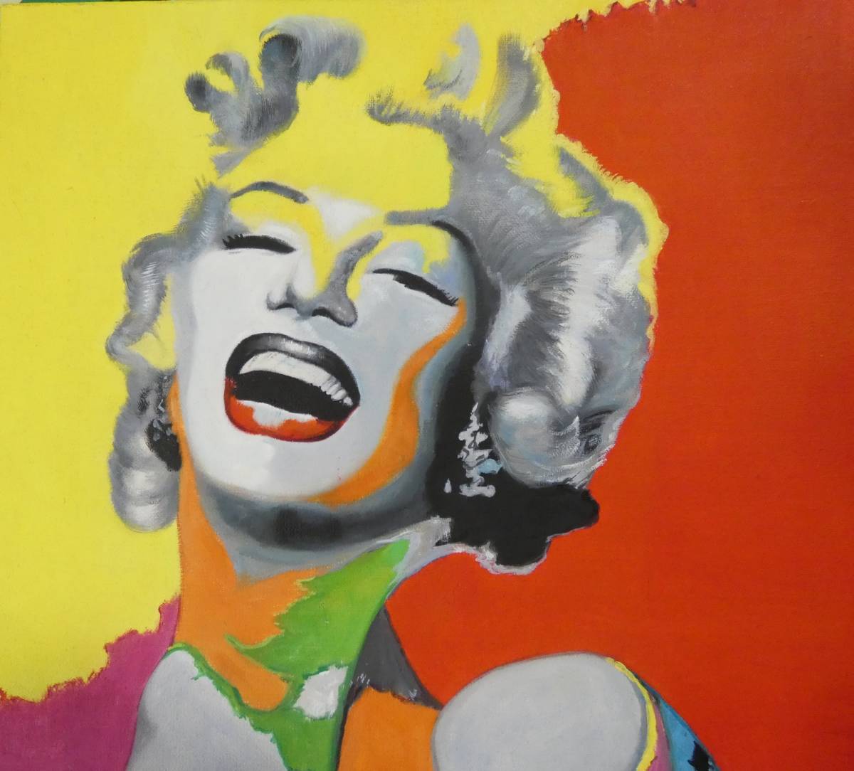 アンディ・ウォーホル 油彩 アメリカ有名な作家『Marilyn Monroe』 F6