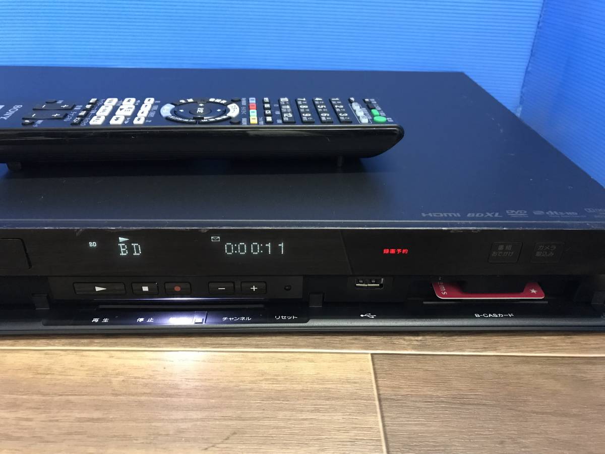 SONY ソニー BD/HDDレコーダー BDZ-AT700 リモコン付　中古品B-2887 BDZ-AT700 SONY ソニー BD⁄DVD 500GB☆10年☆ソニー&frasl;SONY☆HDD&frasl;BDレコーダー☆BDZ-AT700☆2番組同時 :