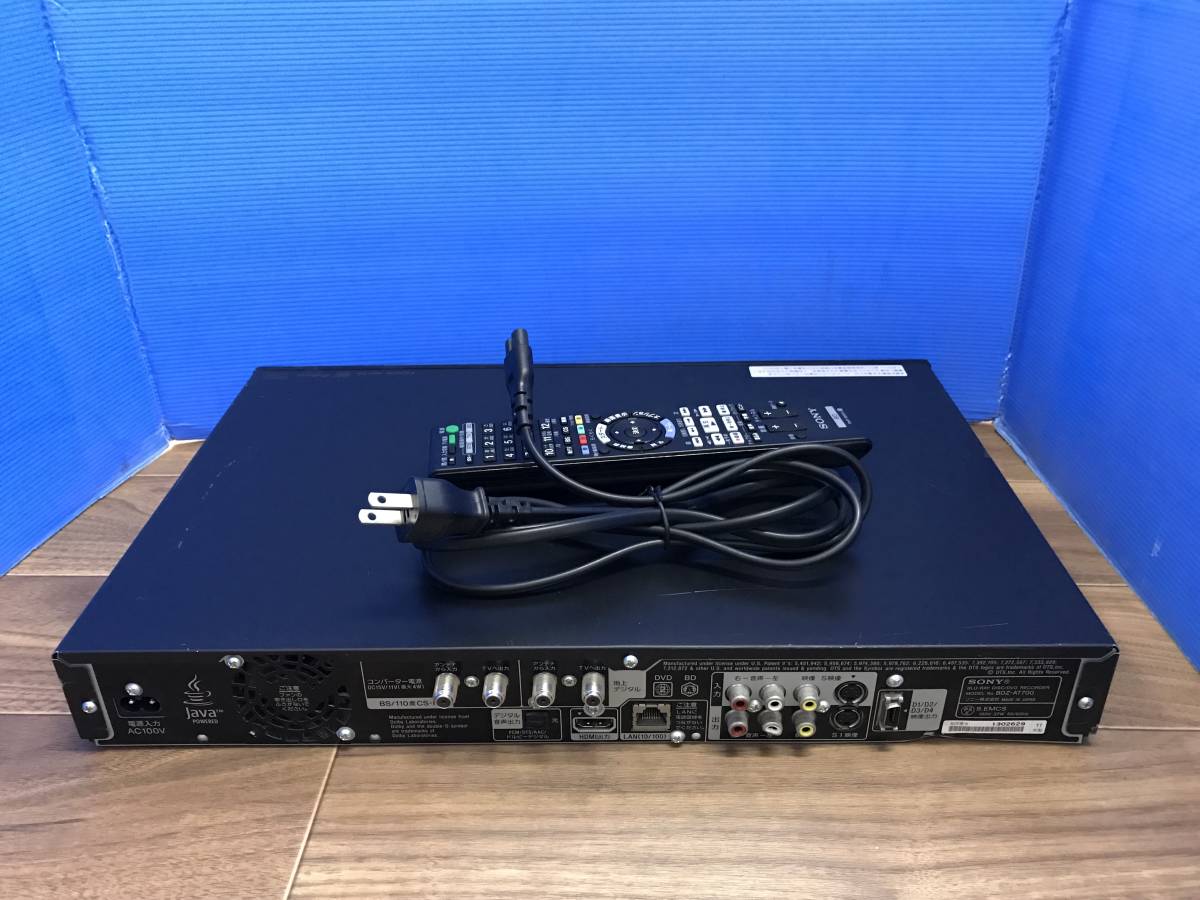 SONY ソニー BD/HDDレコーダー BDZ-AT700 リモコン付　中古品B-2887 BDZ-AT700 SONY ソニー BD⁄DVD 500GB☆10年☆ソニー&frasl;SONY☆HDD&frasl;BDレコーダー☆BDZ-AT700☆2番組同時 :