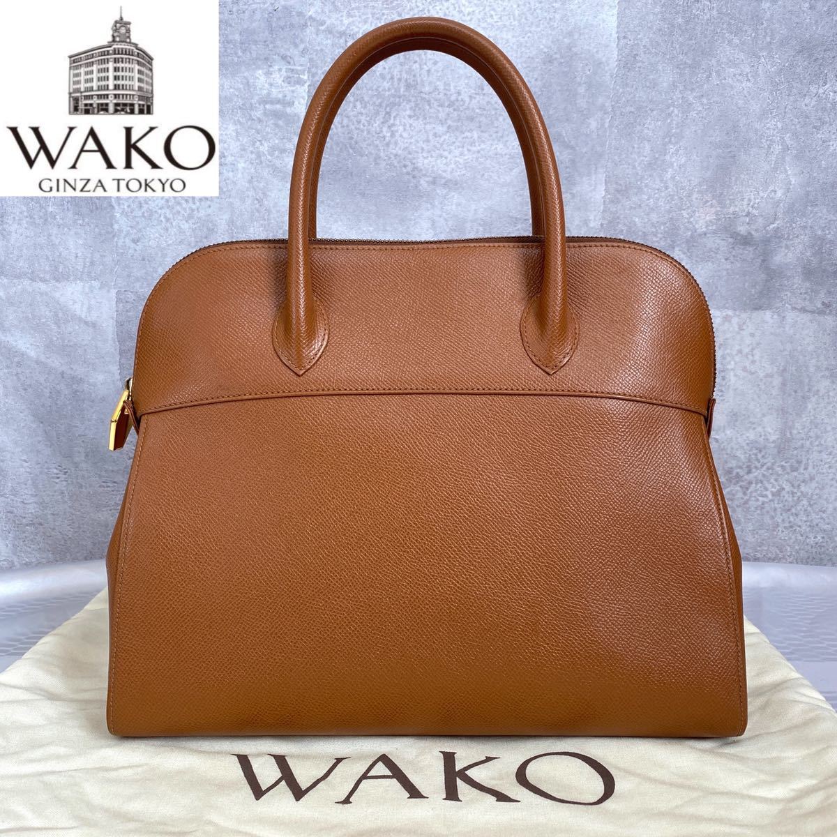超美品 希少 高級 WAKO 銀座 Ginza 和光 ワコウ フォーマル キャメル 