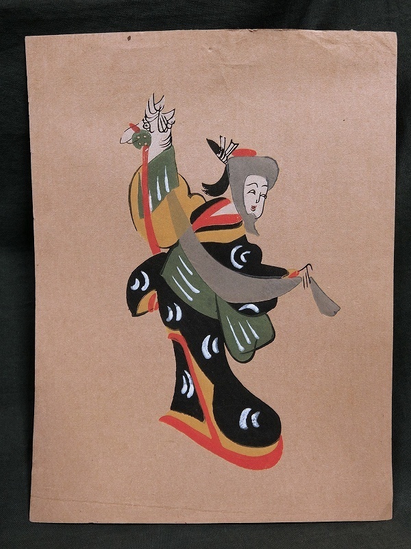 大津絵 A1673 大津絵 春駒 木版画(木版画)｜売買されたオークション情報