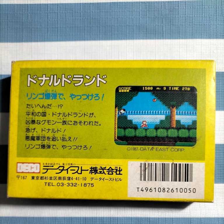 激レア データイースト ドナルドランド 箱説完品 ファミコンソフト 