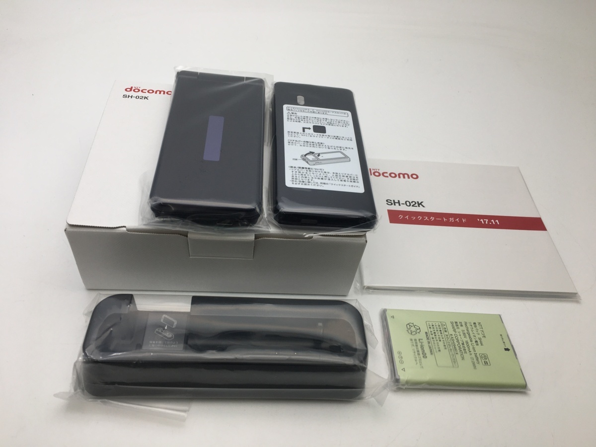 新作入荷，大得価 RUUN8584 SIMフリー SIMロック解除済み docomoガラホ カメラレスケータイSH-02K ブルーブラック 訳あり 外装極 ドコモ 付属品完備(Android)｜売買されたオークション情報、yahooの商品情報をアーカイブ Android