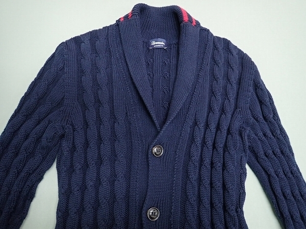 Drumohr ショールカラー カーディガン・46△ドルモア/イタリア製