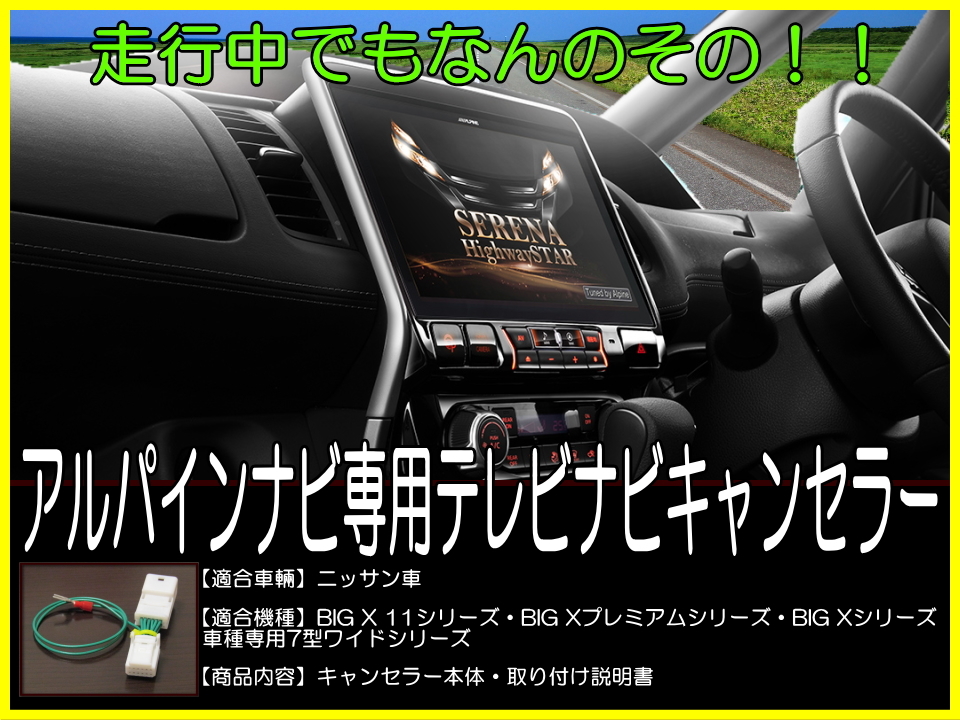 アルパイン ALPINE BIG X カーナビ9型 ビッグX しゃがん X9ZA セレナ