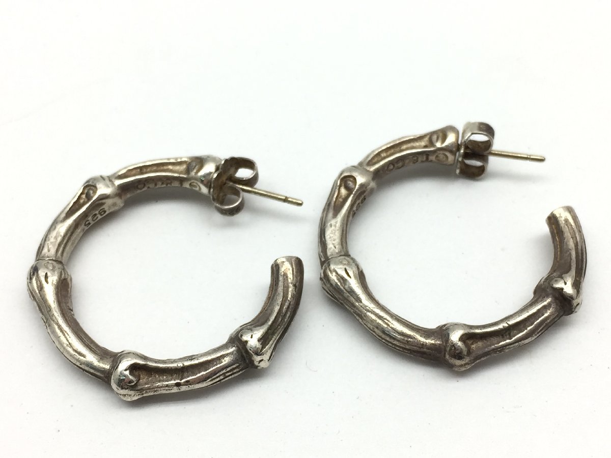 Tiffany&Co. 1986 バンブー リング 10号相当 / フープ ピアス シルバー 