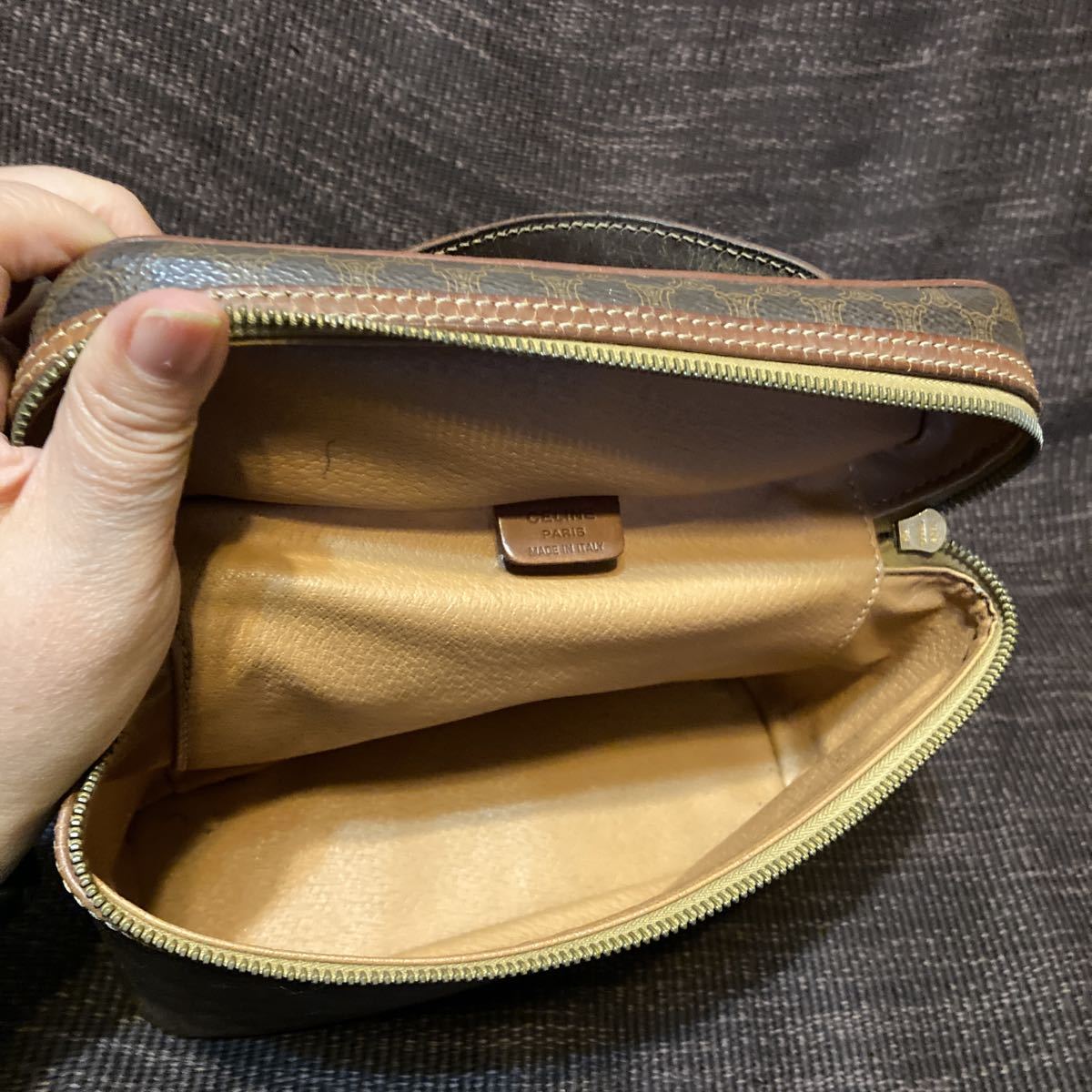 バニティバッグ CELINE セリーヌ ヨコノタ yokonota レディース CELINE セリーヌ マカダム バニティバッグ 