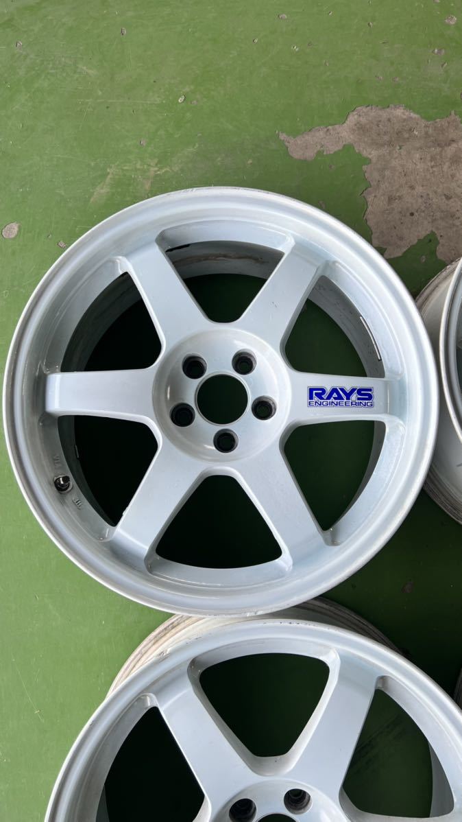 レイズ RAYS TE37 無印 17インチ PCD100 5H 8J +35 ZN6 ブレンボ逃げ 