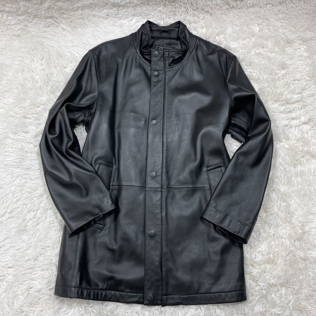 1円〜GENEROUS【戦う男の戦闘服】極美品 レザージャケット 本革 