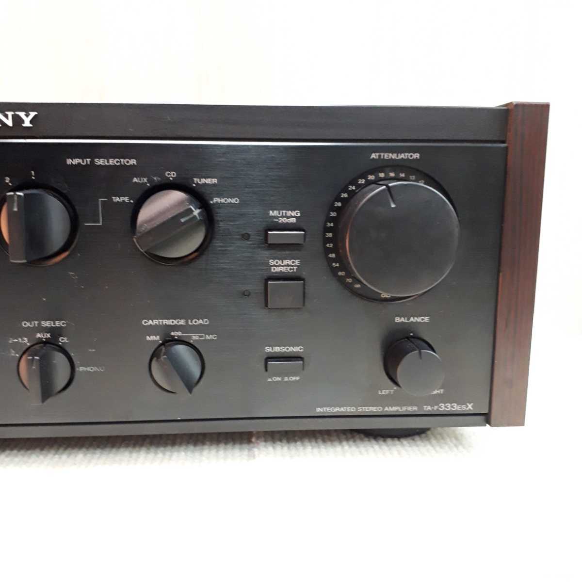 SONY プリメインアンプ ソニー 2026年最新Yahoo!オークション -sony メンテ済 SONY　簡易動作確認済 TA-F333ESX プリメインアンプ　ソニー