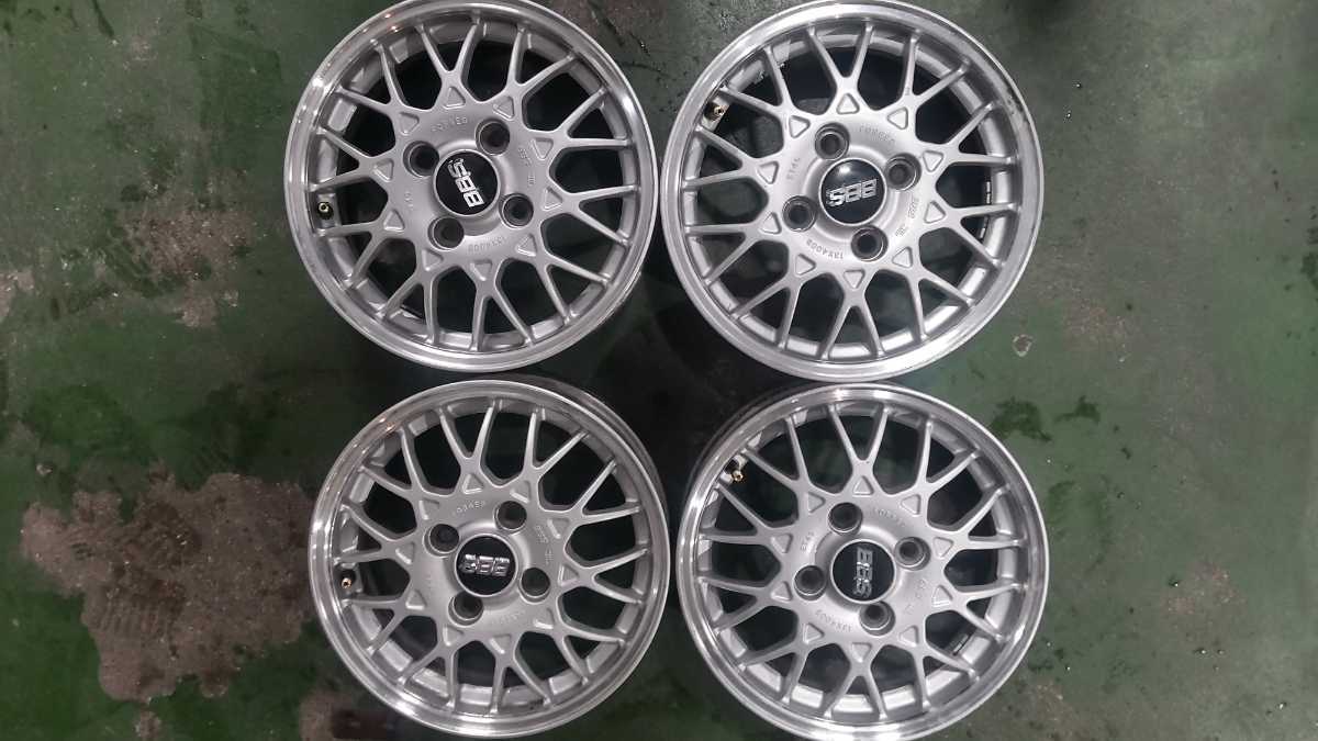 中古 スバル 純正 鍛造 BBS 13インチ アルミホイール4本セット 13×4.0J