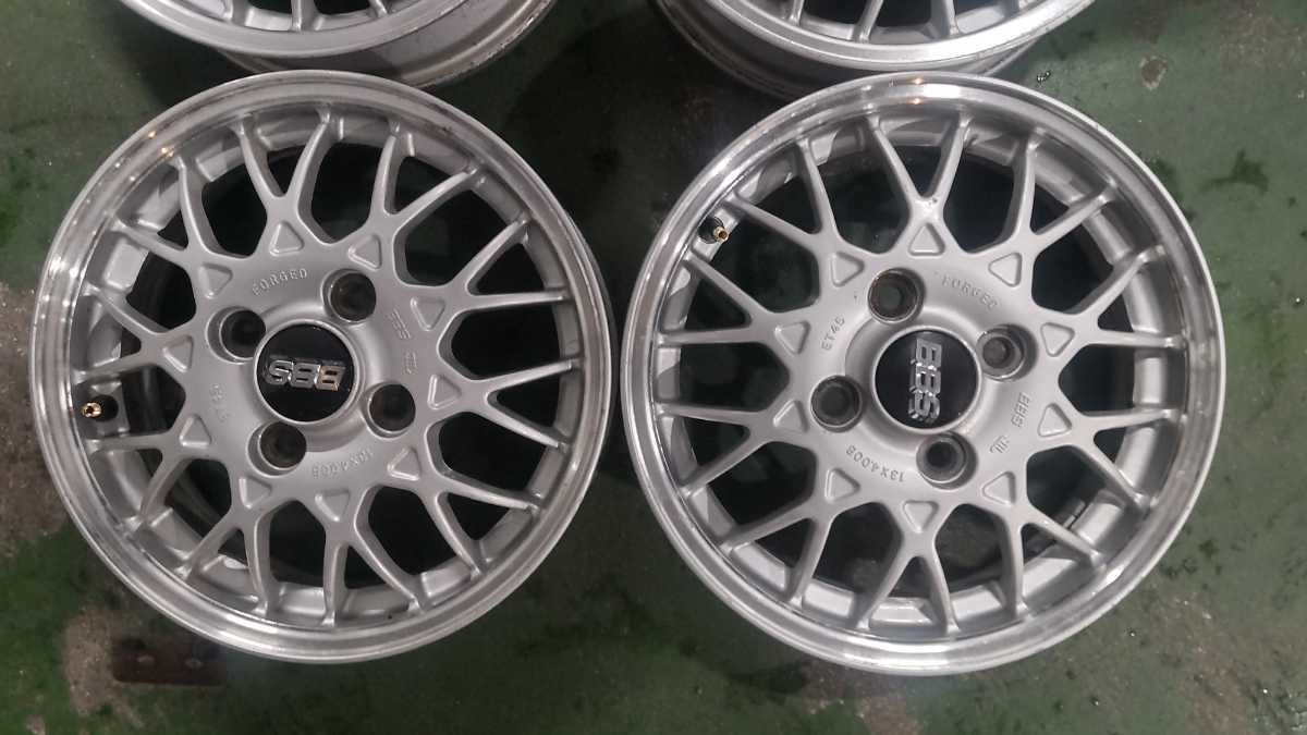 中古 スバル 純正 鍛造 BBS 13インチ アルミホイール4本セット 13×4.0J