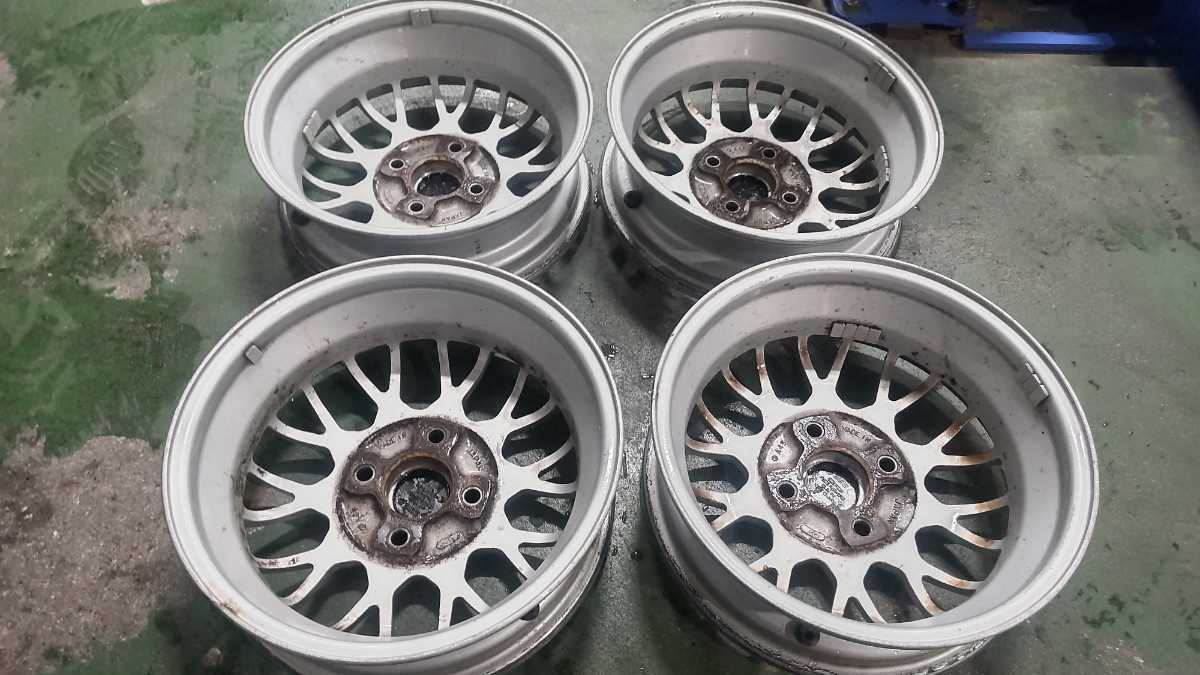 中古 スバル 純正 鍛造 BBS 13インチ アルミホイール4本セット 13×4.0J
