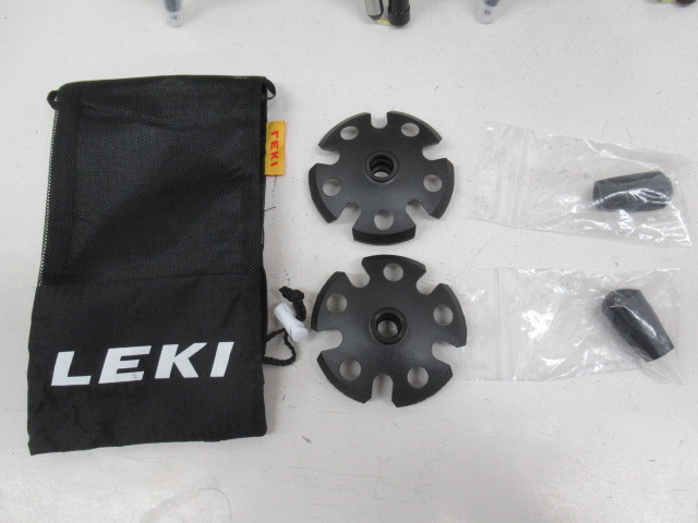 【美品】LEKI Black Series マイクロバリオカーボン トレッキングポール レキ 登山 登山用品 027345010