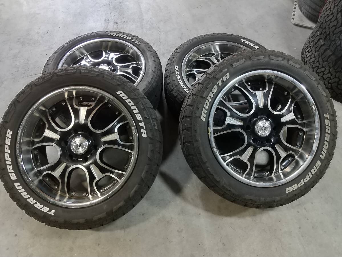 GOLDMAN CRUISE 20×8.5J INSET22 6穴 MONSTA GRIPPER 265/50R20 4本 