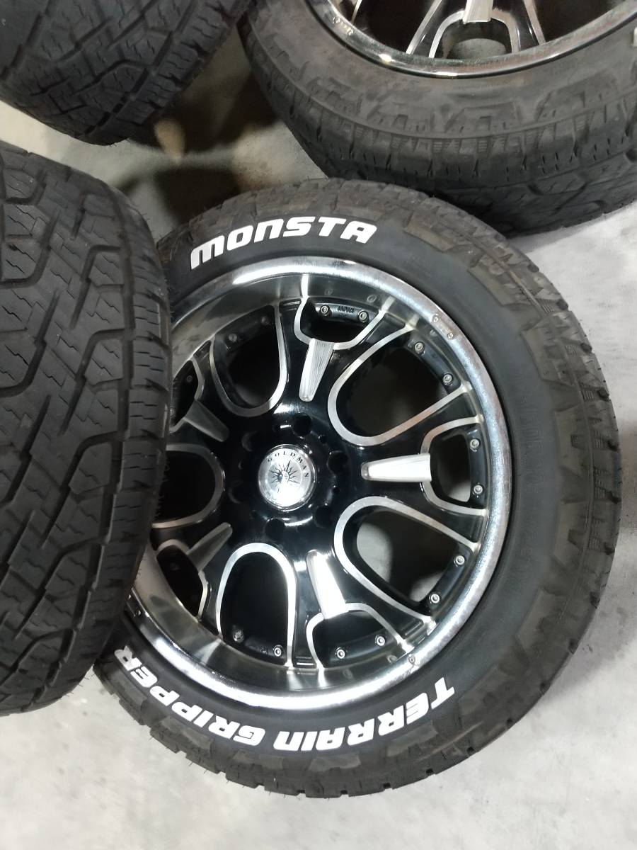 GOLDMAN CRUISE 20×8.5J INSET22 6穴 MONSTA GRIPPER 265/50R20 4本 