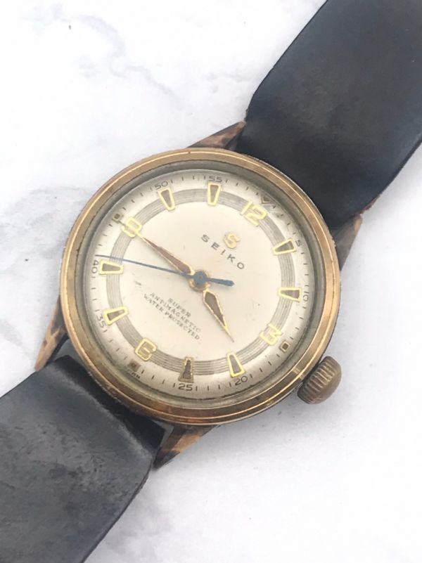 T1308 1円~ 不動品 セイコー SEIKO スーパー SUPER ANTIMAGNETIC 手