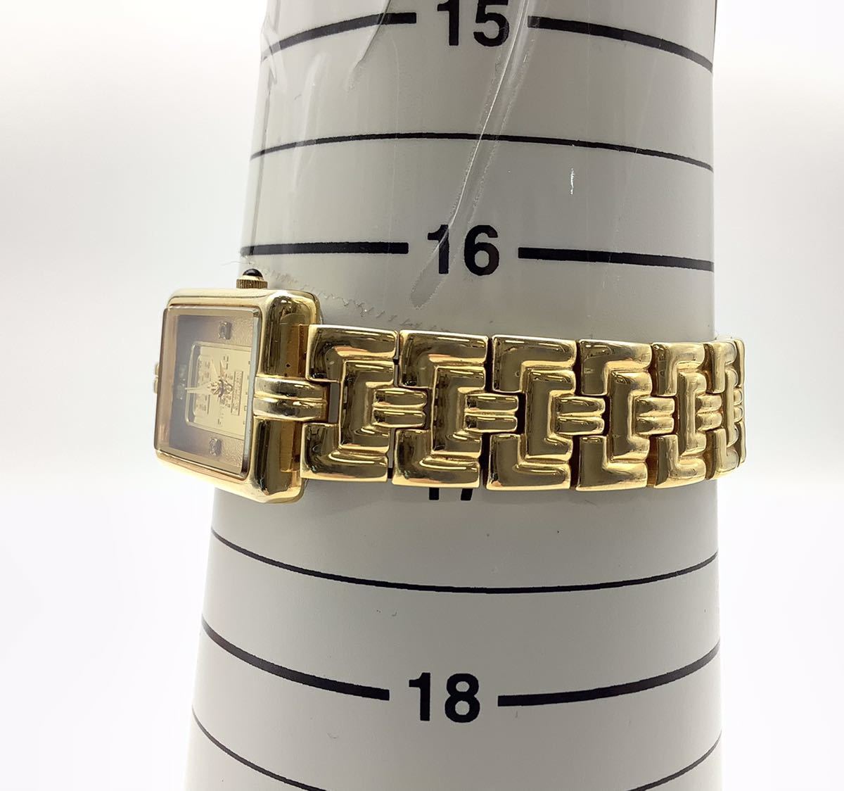 40) ELGIN USA CREDIT SUISSE FINE GOLD クォーツ レディース腕時計