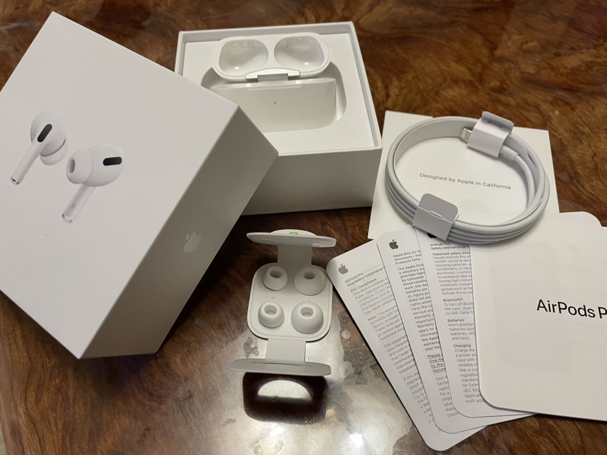 【1円スタート】Apple純正 AirPods Pro MWP22J/A 充電ケース lightening USB-Cケーブル イヤホン無し 極美品 付属品 _1