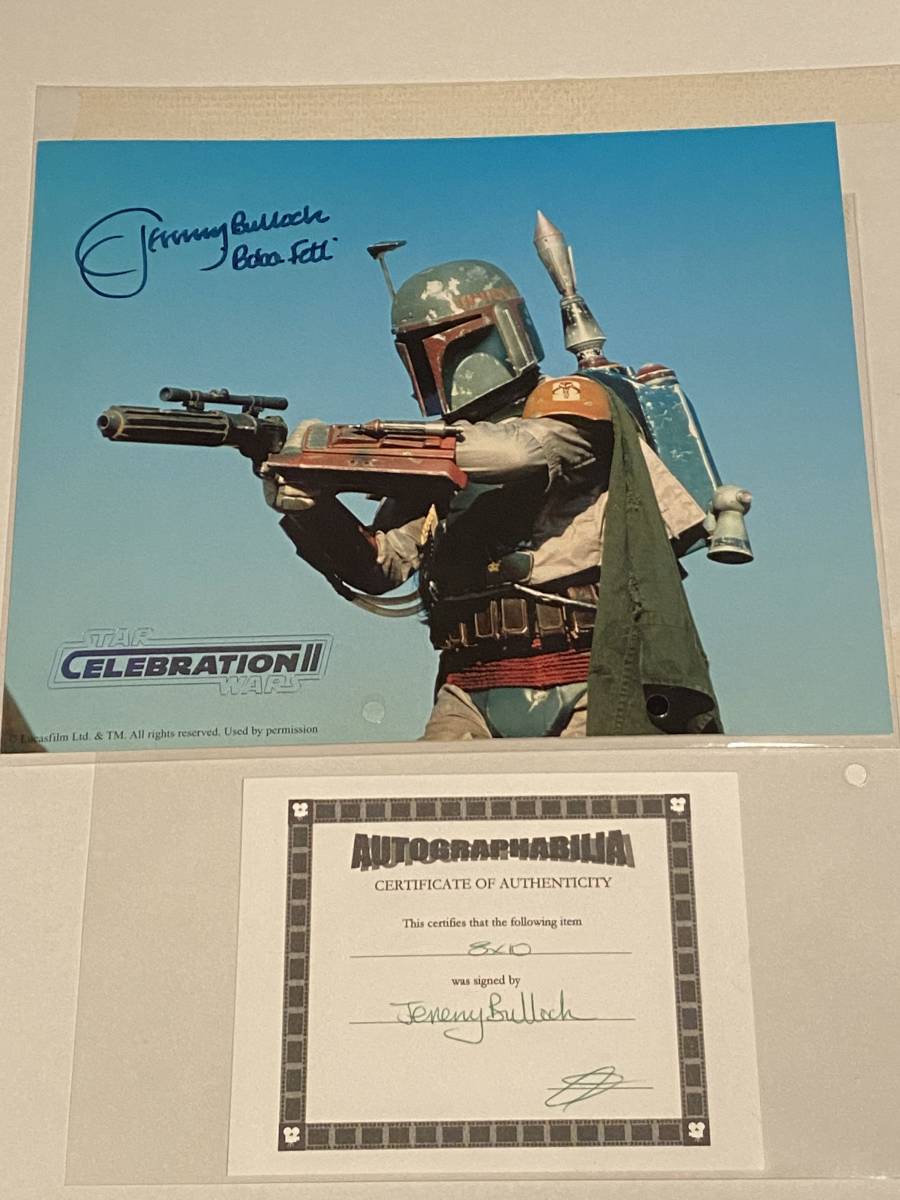 新品，得価 本物 直筆サイン オートグラフ ボバフェット スターウォーズ STAR WARS ジェダイの帰還(ボバ・フェット)｜売買されたオークション情報、yahooの商品情報をアーカイブ公開 - オークファン ボバ・フェット