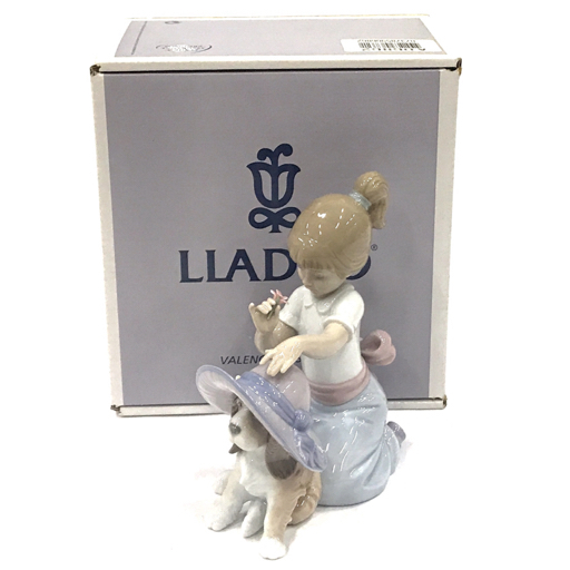 リヤドロ 0 おめかししようね : (LLADRO) [並行輸入品 LLADRO 少女 犬